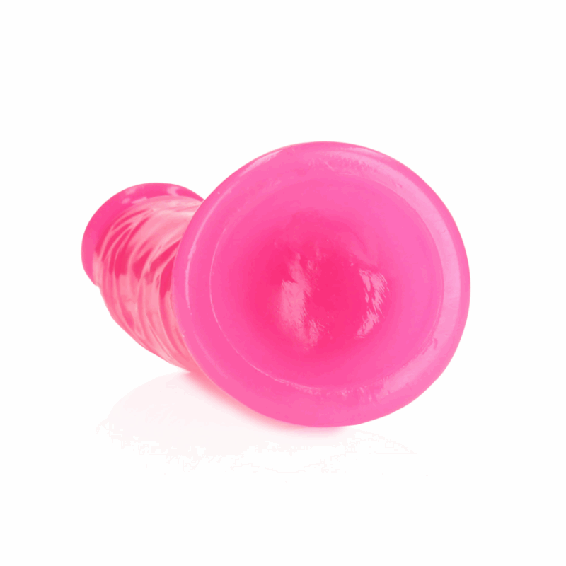 Slim Realistic Dildo met Zuignap - Glow in the Dark - 6'' / 15,5 cm - Image 3