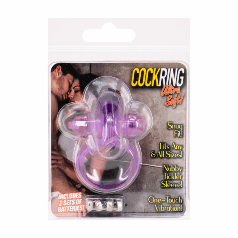 Ultra Soft Vibrating Jelly Rabbit Cockring - Image 2