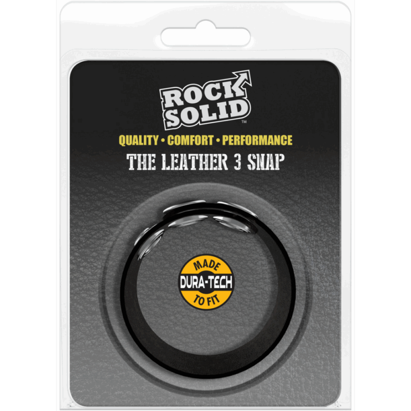 De Leather 3 Snap - Leather Cockring - Image 5