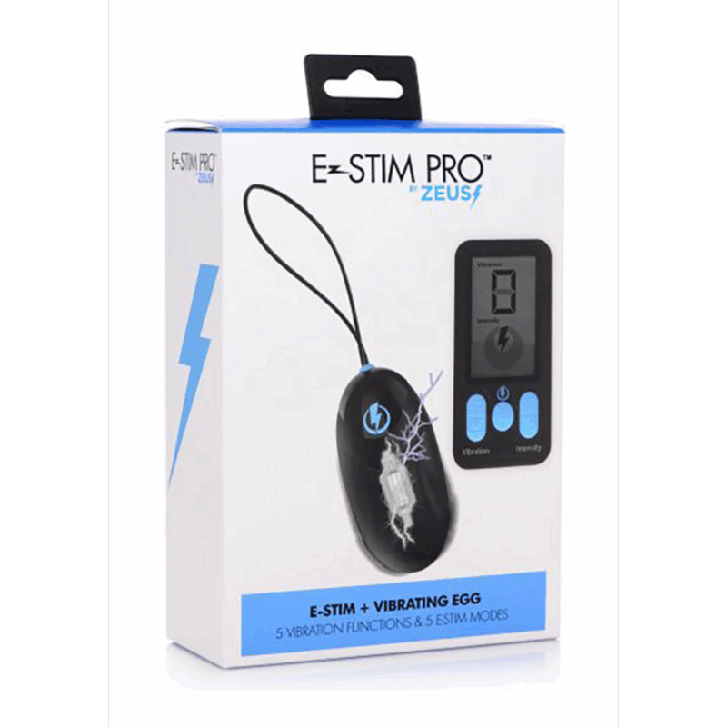 Vibrerende en E-Stim Siliconen Ei + Afstandsbediening