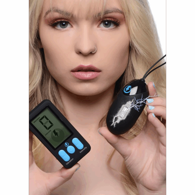 Vibrerende en E-Stim Siliconen Ei + Afstandsbediening - Image 3