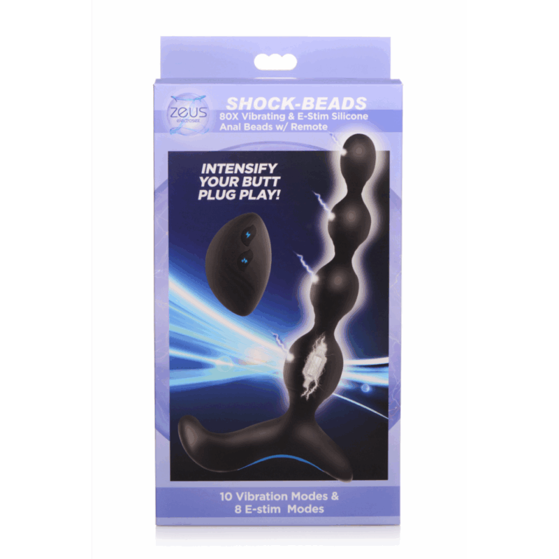 Vibrerende en E-Stim Silicone Anale Kralen met Afstandsbediening - Image 5