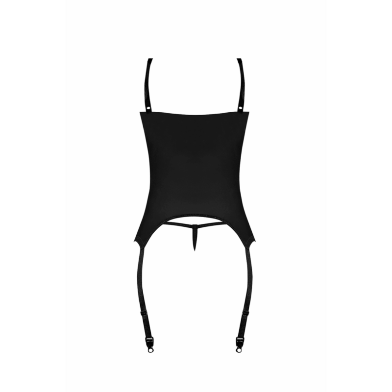 Merry Widow en G-String Set - L/XL - Zwart - Image 5