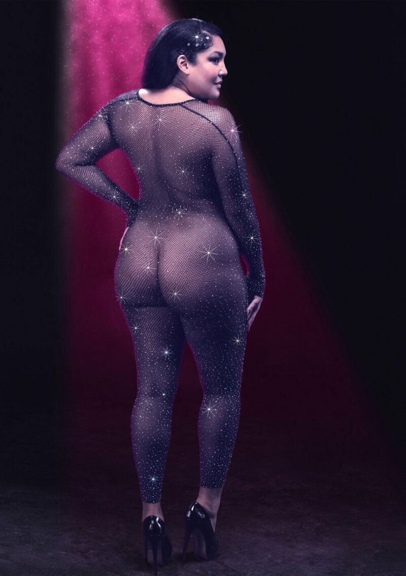 CalExotics Radiance Plus Size Crotchless Full Body Suit - Image 2