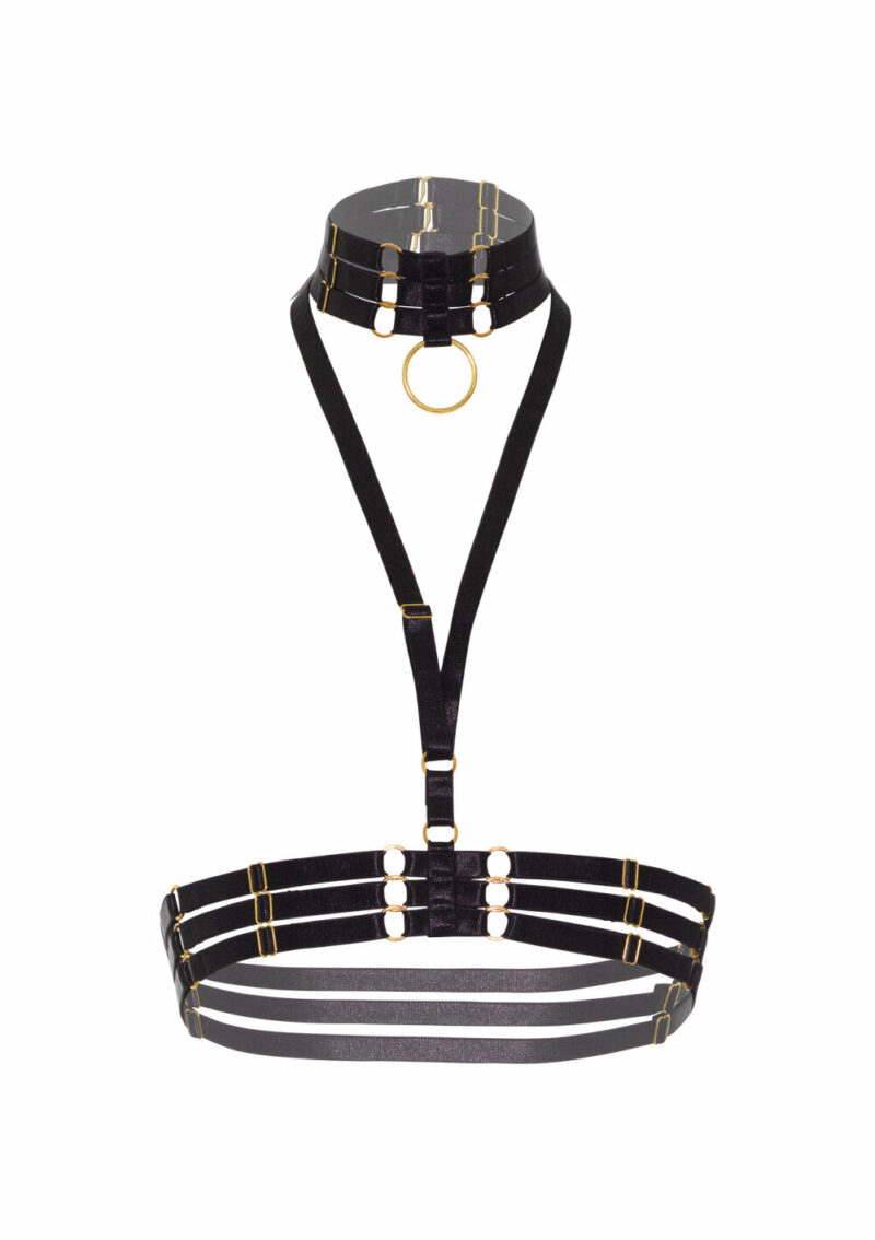 Kinky Diva Halter Harness + O-Ring Collar - Image 3