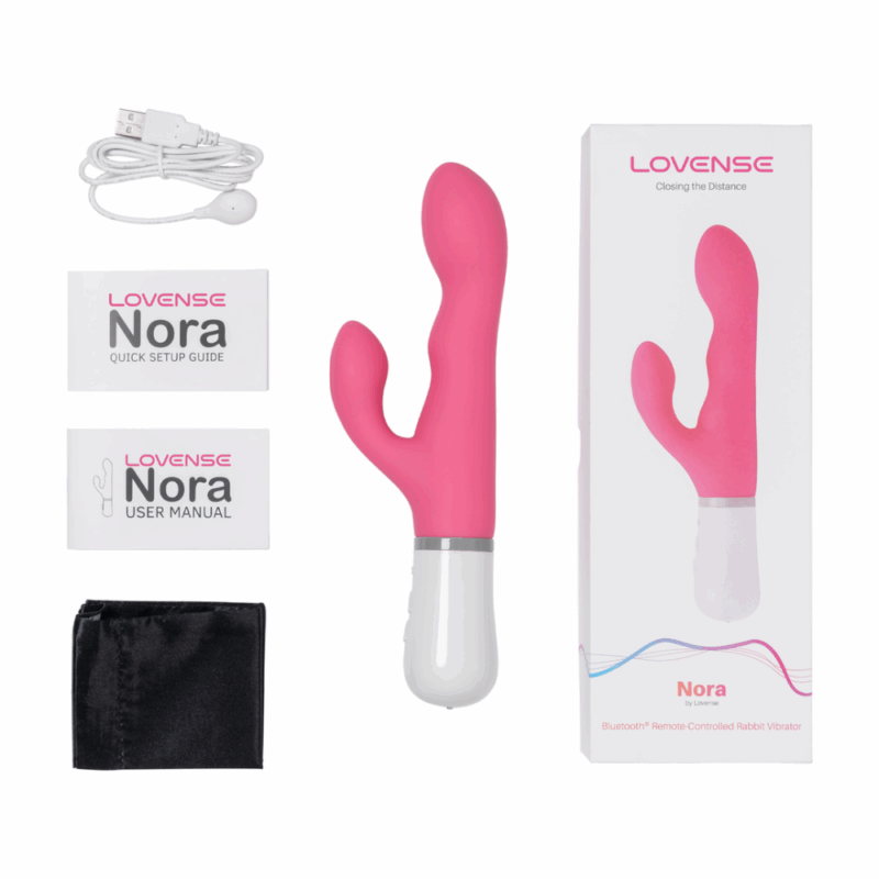 Nora - Bluetooth Afstandsbediening Konijnen Vibrator - Roze - Image 3