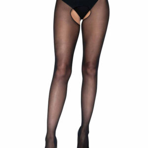 Leg Avenue Sheer Crotchless Pantyhose
