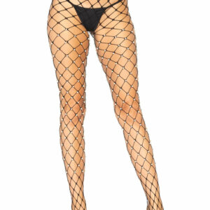 Leg Avenue Faux pearl fence net tights