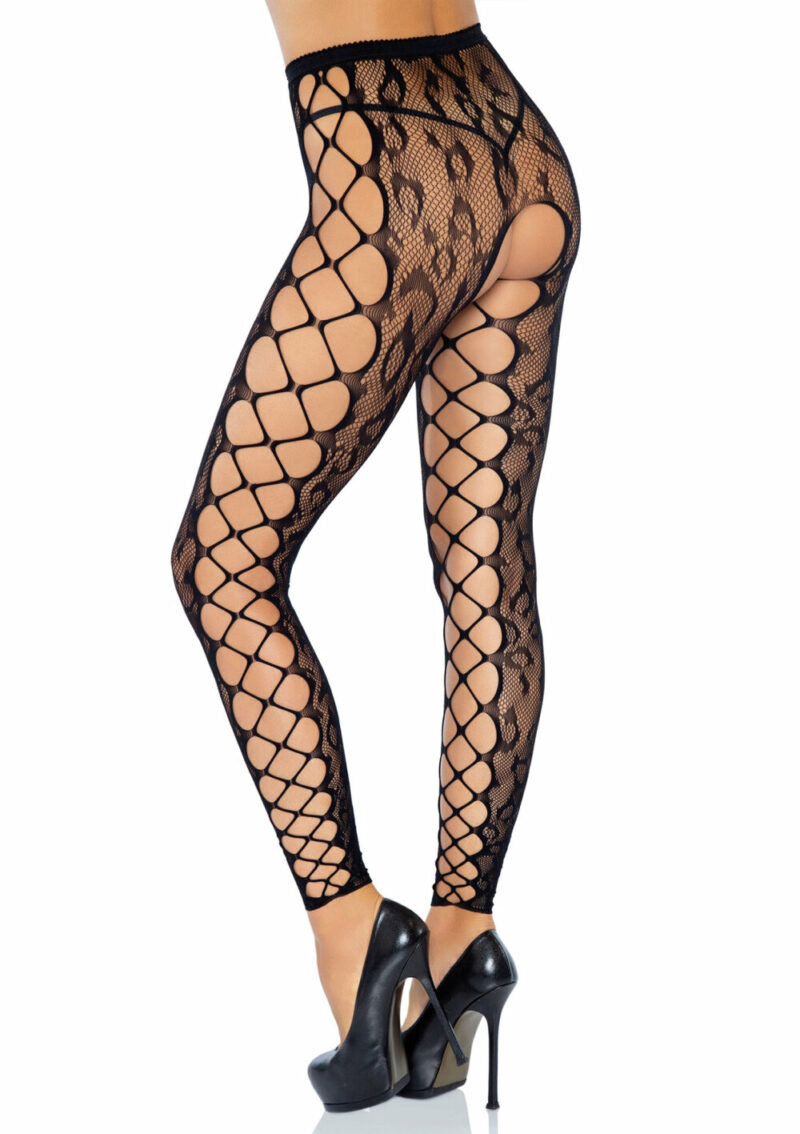Leg Avenue Footless Crotchless Tights - Image 2