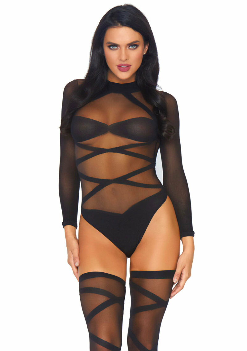 Leg Avenue Bodysuit And Thigh Highs - Image 2