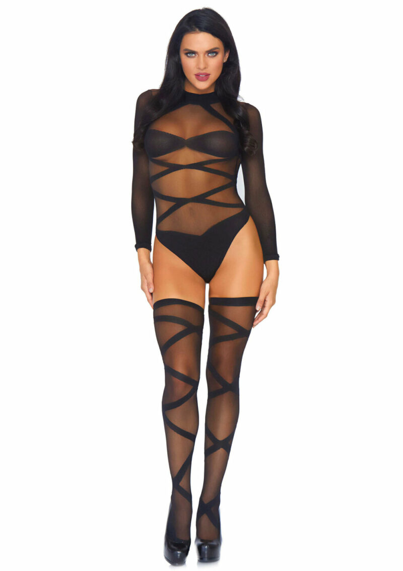 Leg Avenue Bodysuit And Thigh Highs - Image 4