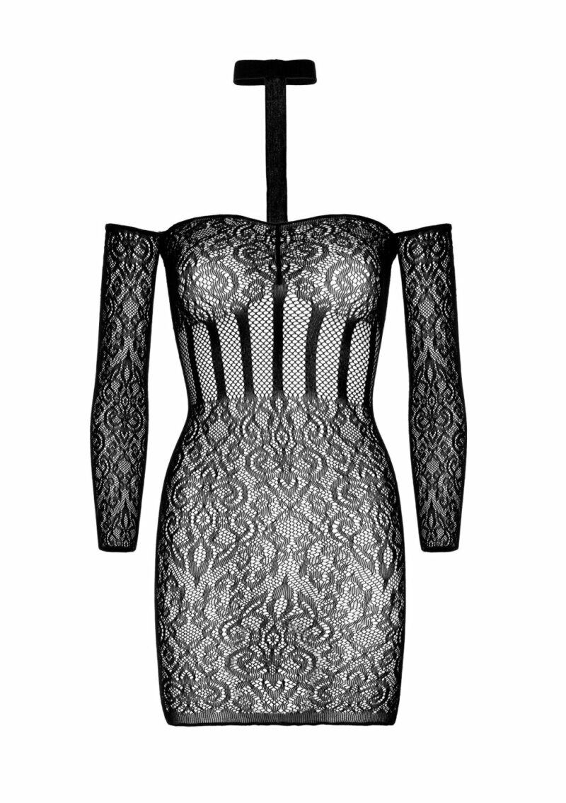 Leg Avenue Long Sleeve Halter Mini Dress - Image 5