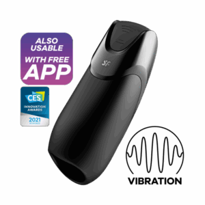 Mannen Vibration Plus Connect App - Zwart