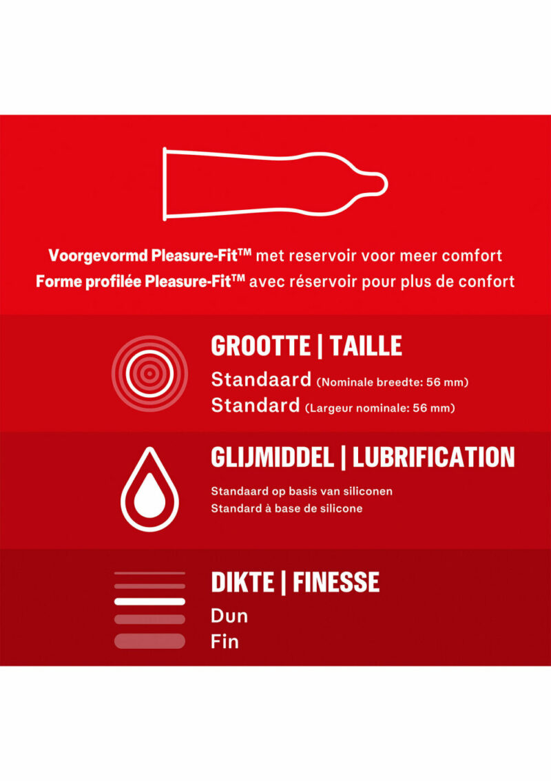 Durex NL / FR Thin Feel Extra Lube 6x 10pcs - Image 2
