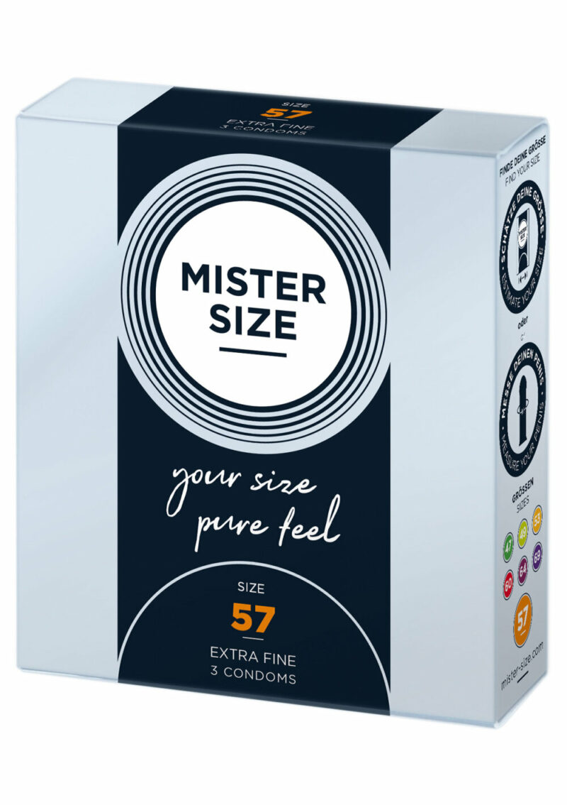 Mister Size 57mm Condoms 3pcs - Image 2