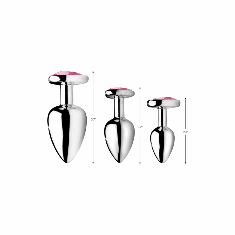 Roze Hart - Butt Plug Set - 3 Stuks - Image 2