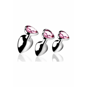 Roze Hart - Butt Plug Set - 3 Stuks