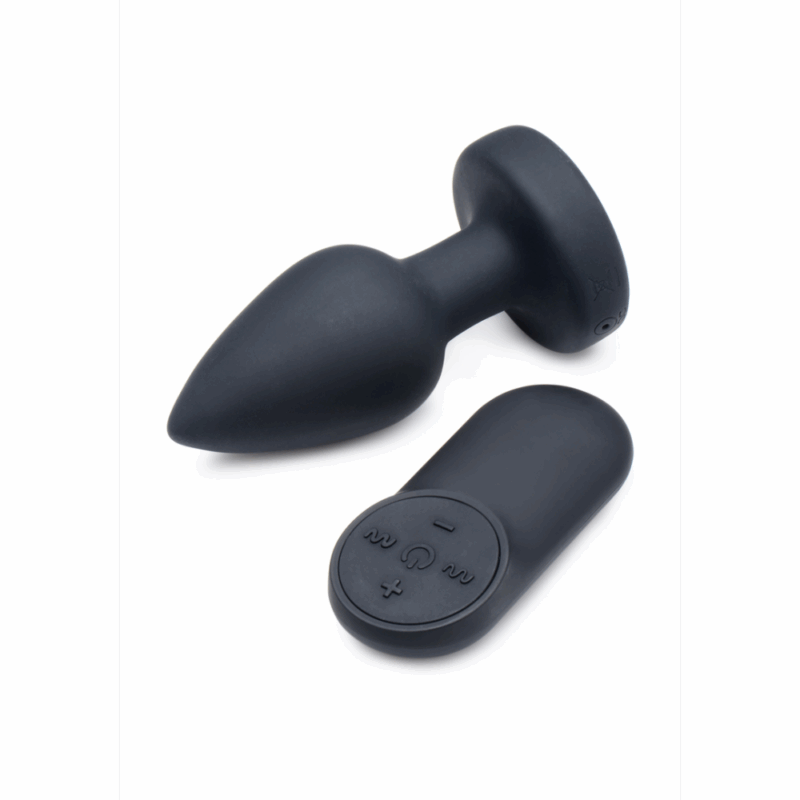 Silicone Vibrating LED Plug - Klein - Image 4