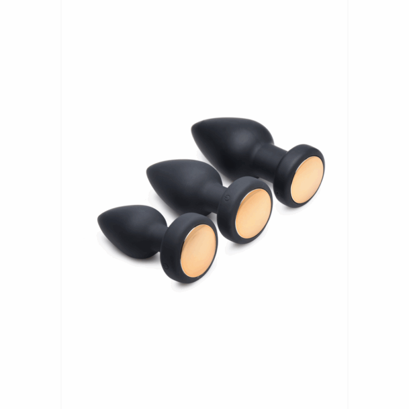 Silicone Vibrating LED Plug - Klein - Image 2