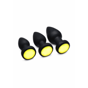 Silicone Vibrating LED Plug - Klein