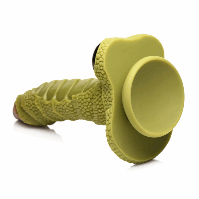 Swamp Monster Scaly Silicone Dildo - Zwart - Image 3