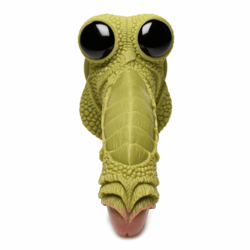 Swamp Monster Scaly Silicone Dildo - Zwart - Image 4