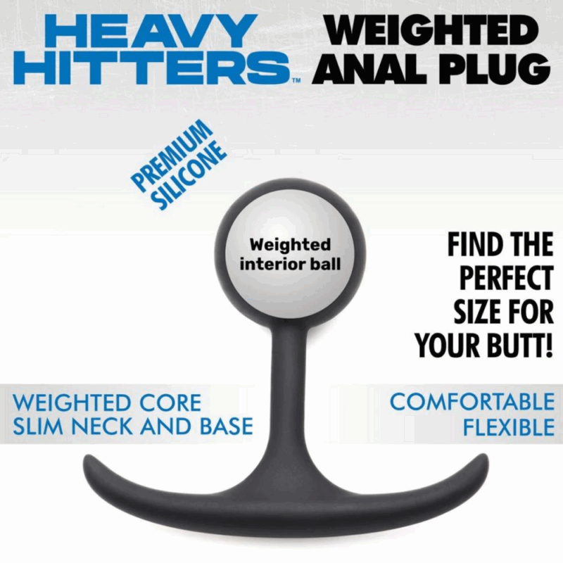 Comfort Plugs Silicone Weighted Round Plug 4.7 - Zwart - Image 3