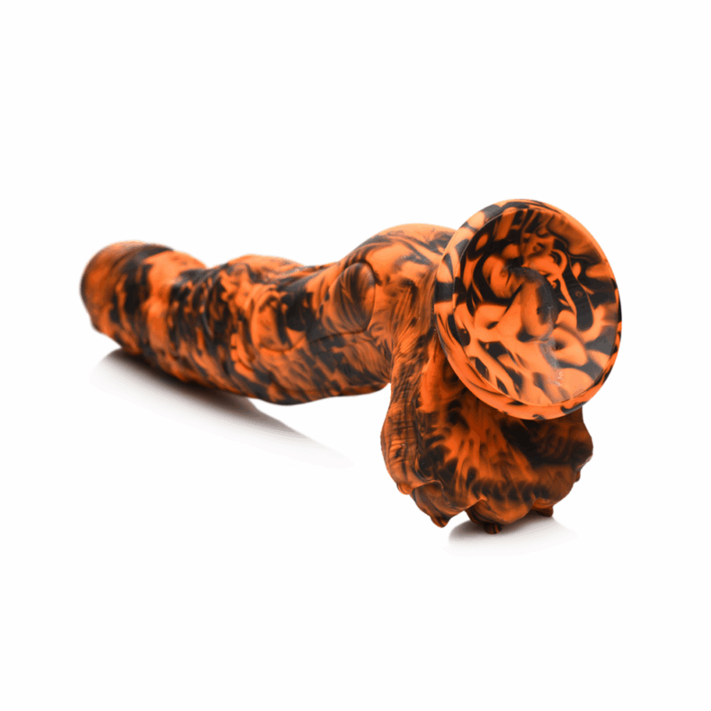 Sabretooth - Silicone Dildo - Oranje/Zwart - Image 4