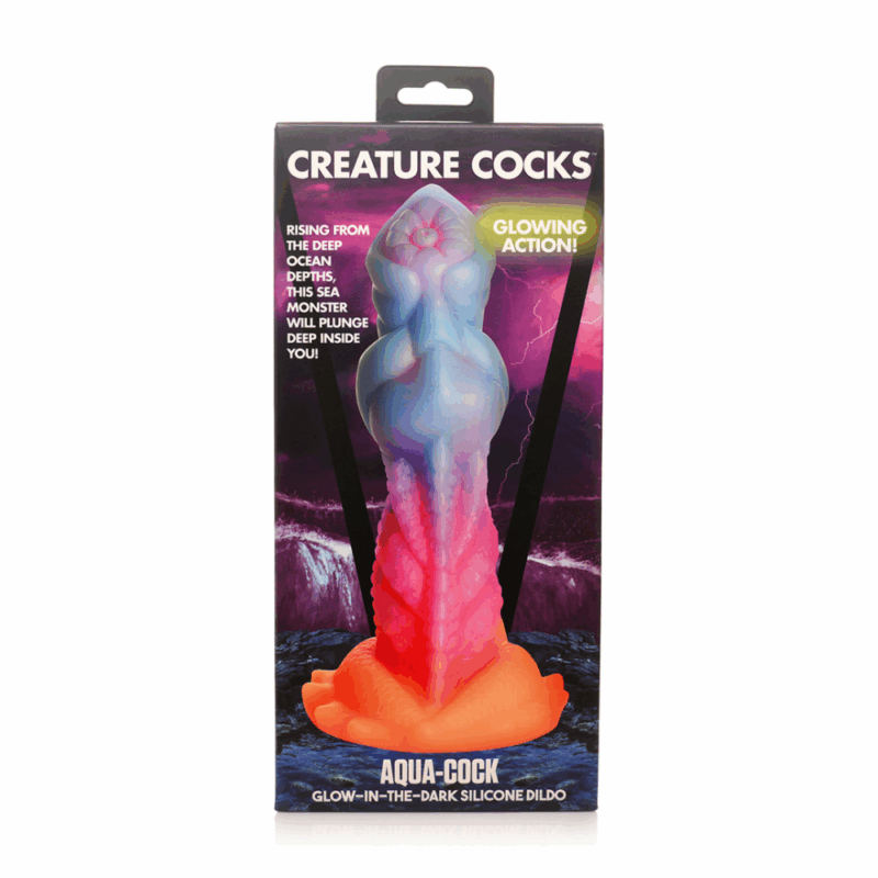 Aqua Cock - Glow-in-the-Dark Siliconen Dildo - Image 2