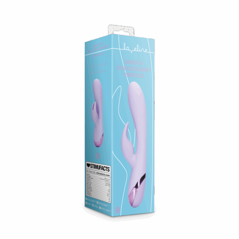 Zachte Silicone Konijn Vibrator - Digitale Lavendel - Image 5