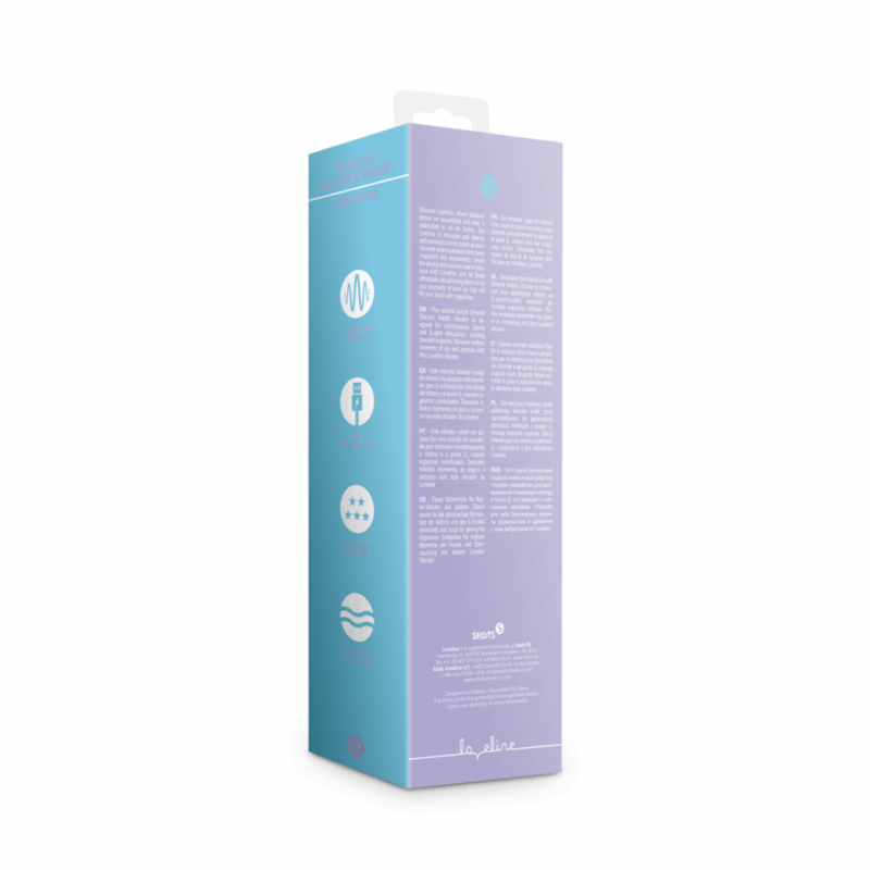Zachte Silicone Konijn Vibrator - Digitale Lavendel - Image 2