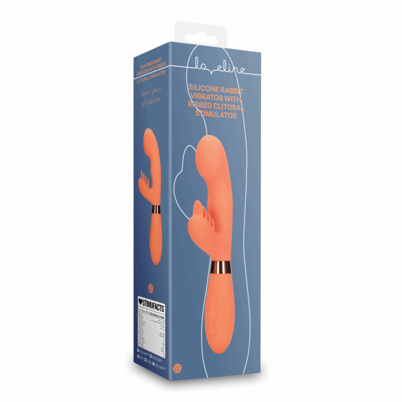 Siliconen Rabbit Vibrator met Geribbelde Clitorale Stimulator - Glazed Carrots - Image 5