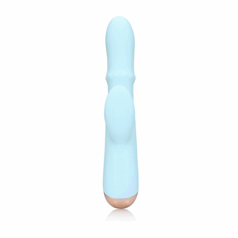 Pulse Wave en Op-en-Neer Beweegbare Ring Vibrator - Arctic Blue - Image 4
