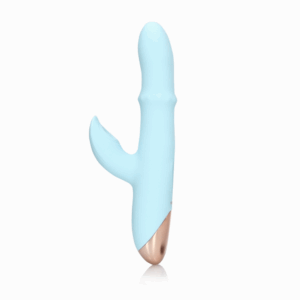 Pulse Wave en Op-en-Neer Beweegbare Ring Vibrator - Arctic Blue