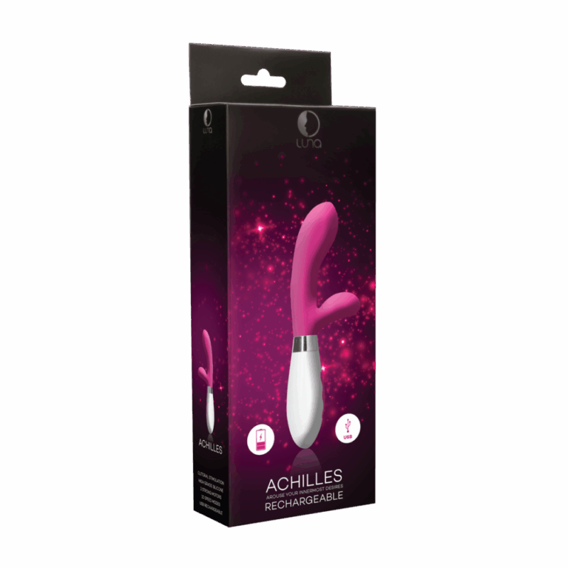 Achilles - Oplaadbare Rabbit Vibrator - Roze - Image 5