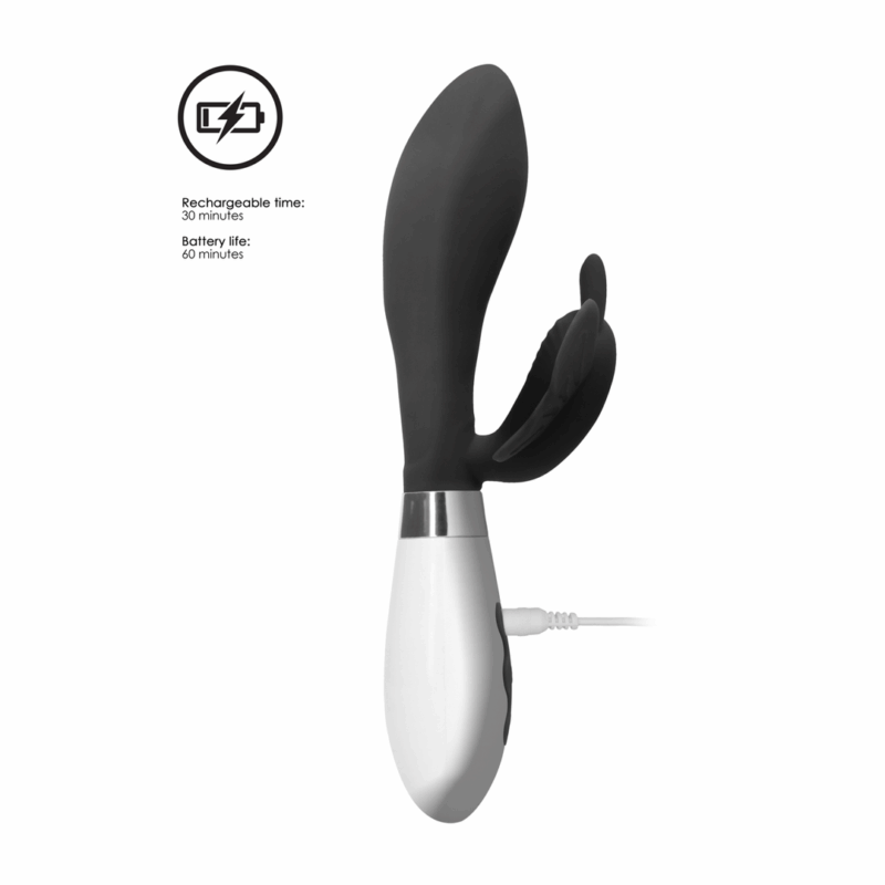 Alexios - Oplaadbare Rabbit Vibrator - Zwart - Image 4