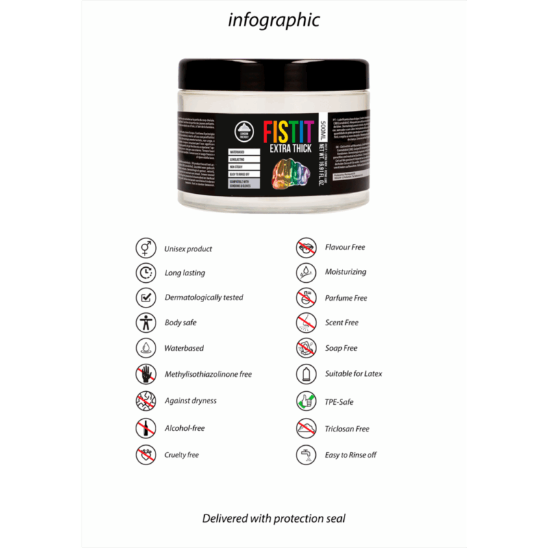 Extra Dikke Glijmiddel Rainbow Edition - 17 fl oz / 500 ml - Image 6
