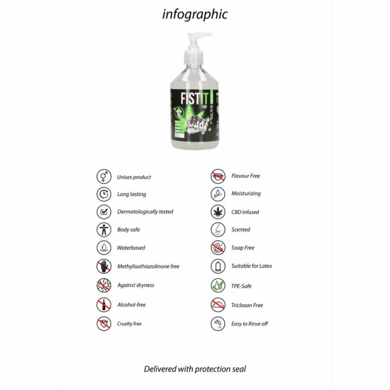 CBD Glijmiddel - 500 ml - Pomp - Image 3