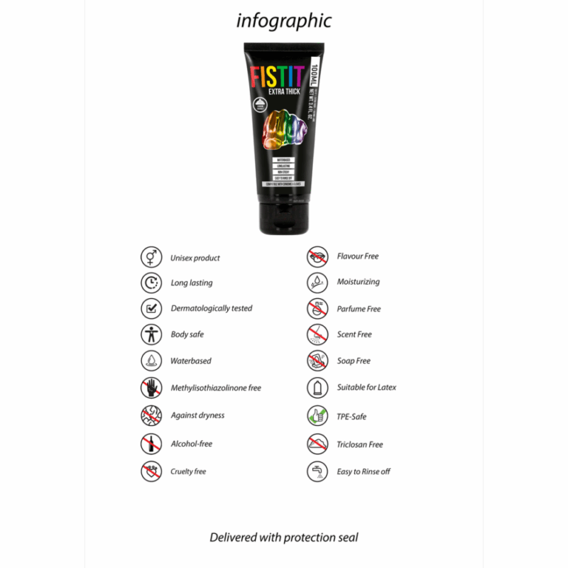 Extra Dikke Glijmiddel - Rainbow - 3.4 fl oz / 100 ml - Image 3