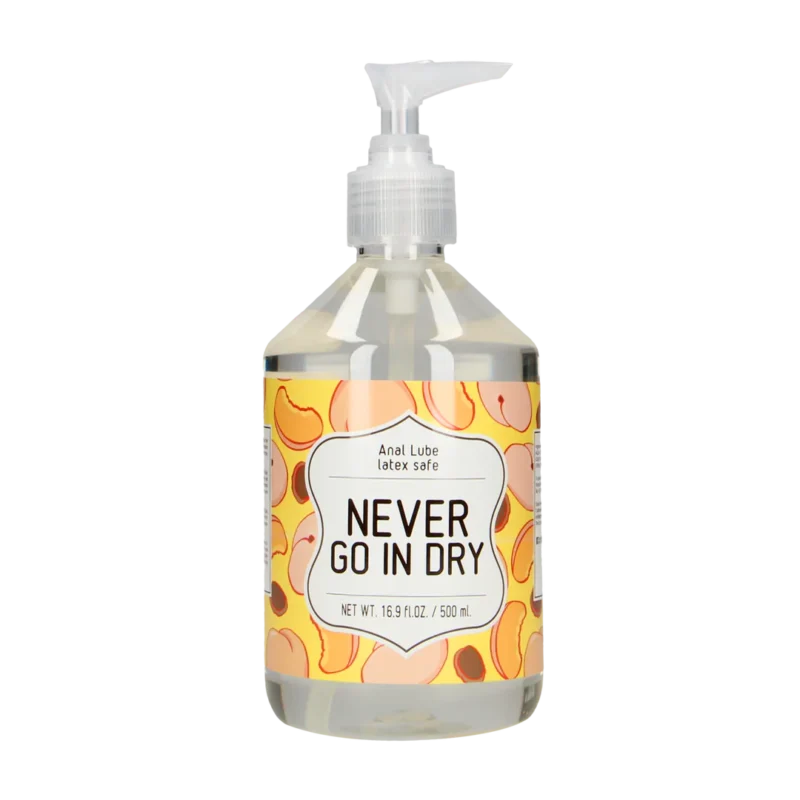 Never Go In Dry - Waterbased Anal Lubricant - 17 fl oz / 500 ml
