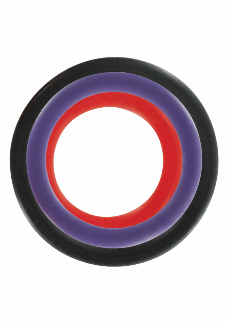 ToyJoy Basics Triple Rings Multicolor 3pcs - Afbeelding 3