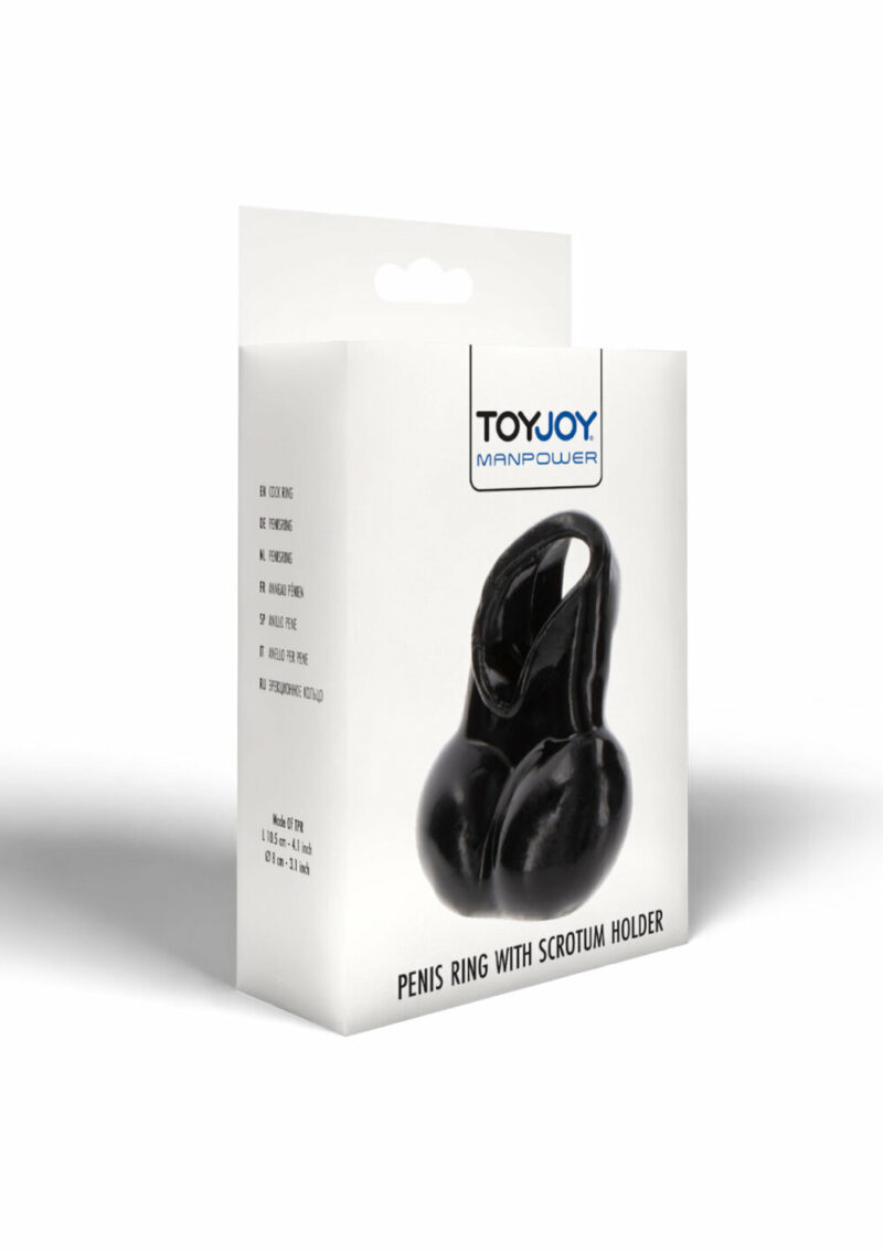 ToyJoy Manpower Penis Ring with Scrotum Holder - Afbeelding 2