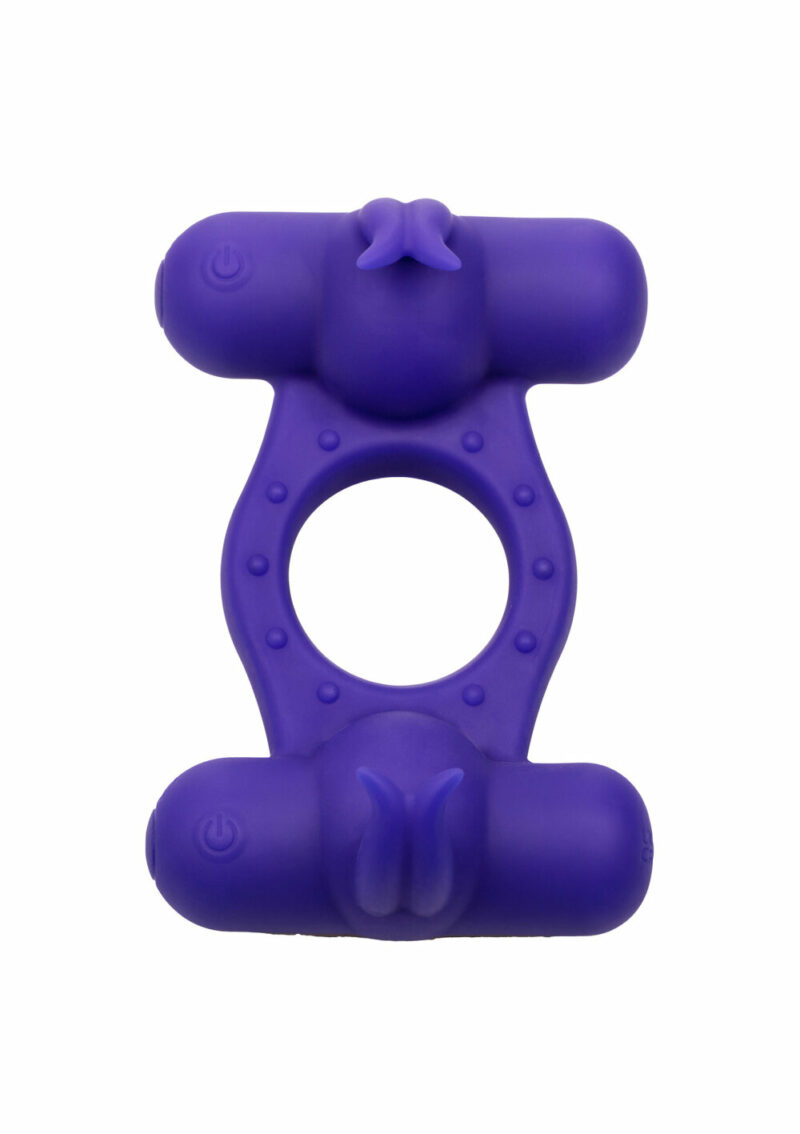 CalExotics Silicone Rechargeable Triple Orgasm Enhancer - Afbeelding 3
