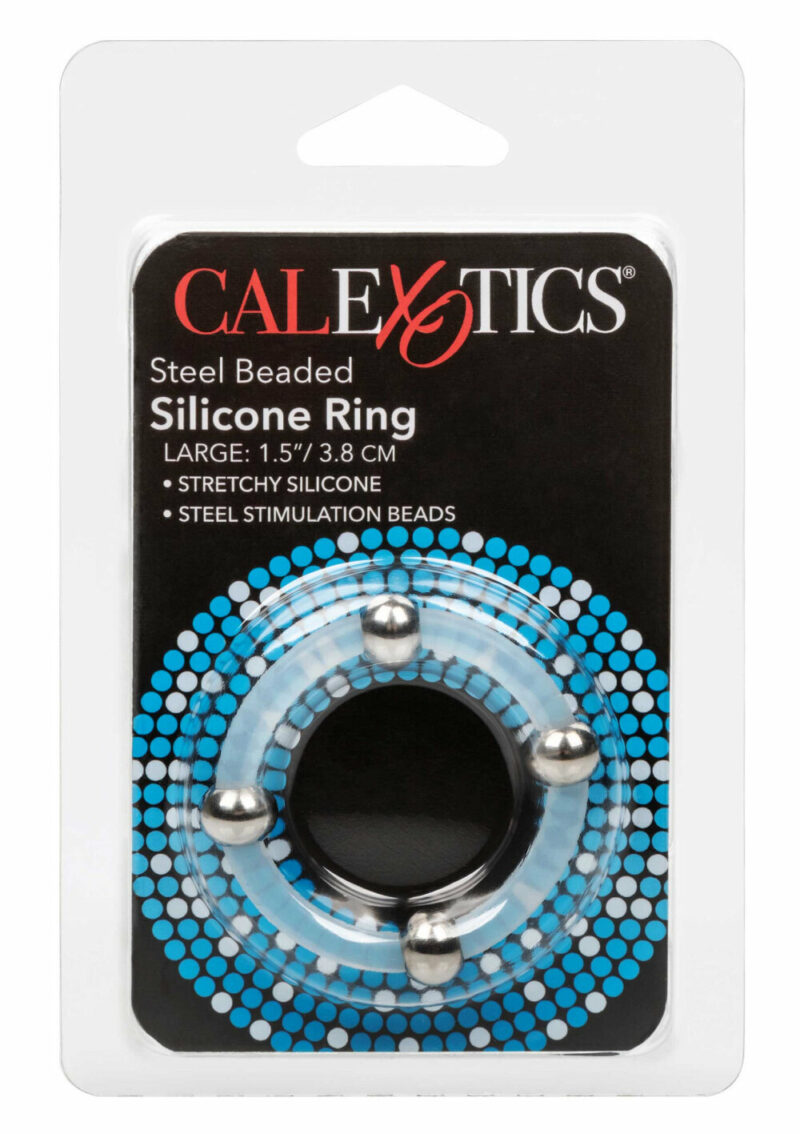 CalExotics Steel Beaded Silicone Ring Large - Afbeelding 2