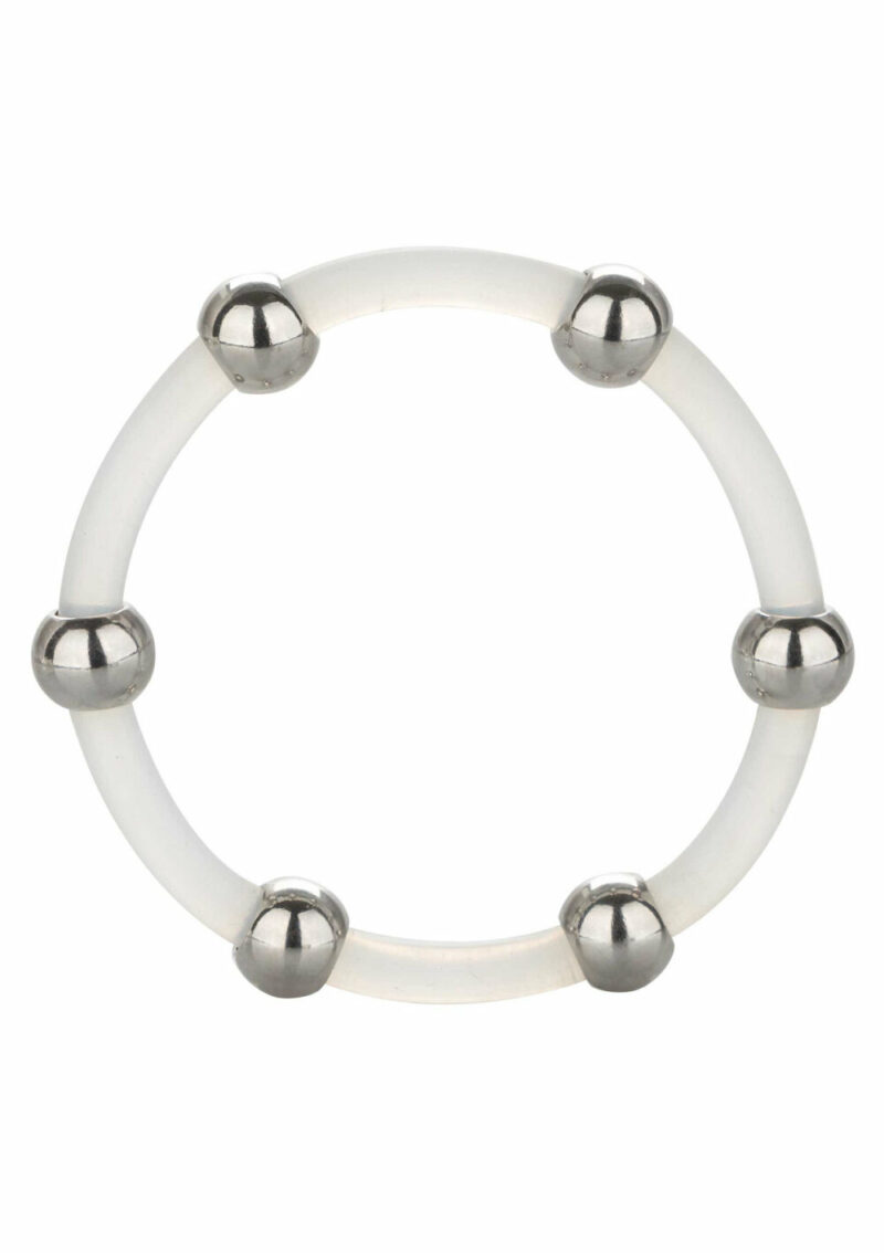 CalExotics Steel Beaded Silicone Ring Extra Large