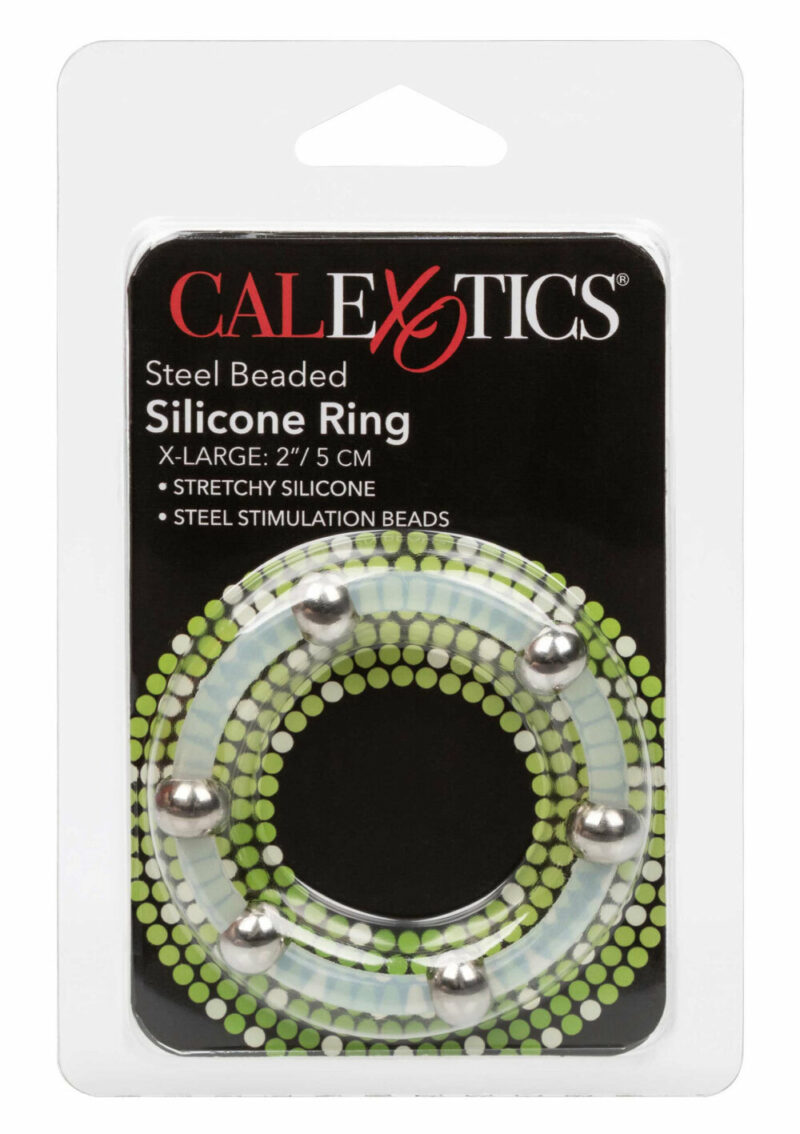 CalExotics Steel Beaded Silicone Ring Extra Large - Afbeelding 2