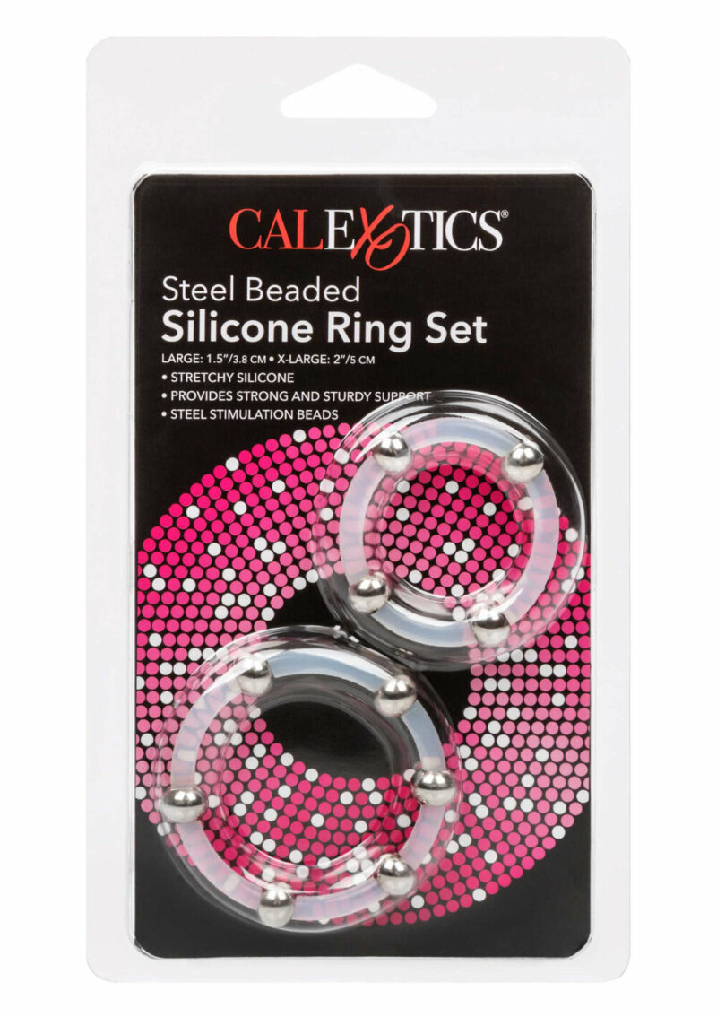 CalExotics Steel Beaded Silicone Ring Set - Afbeelding 2