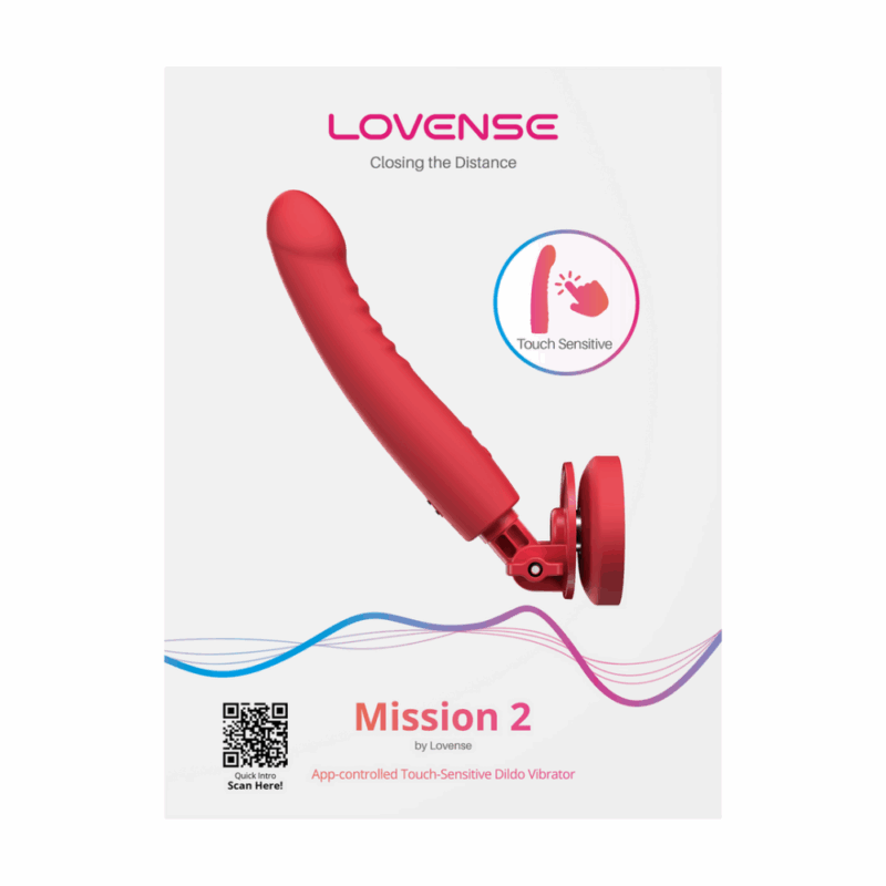 Mission 2 - Vibrerende Zuigcup Dildo met Touch-Sense - Rood - Image 4