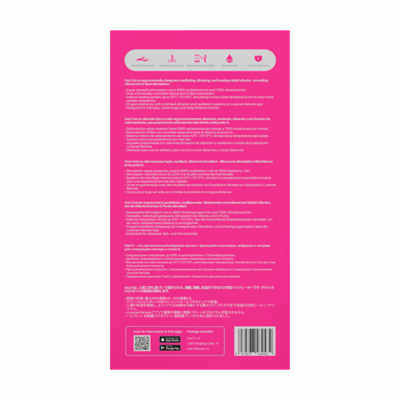 Osci 3 - Vibrerende en Verwarmende Konijnen Vibrator - Image 4