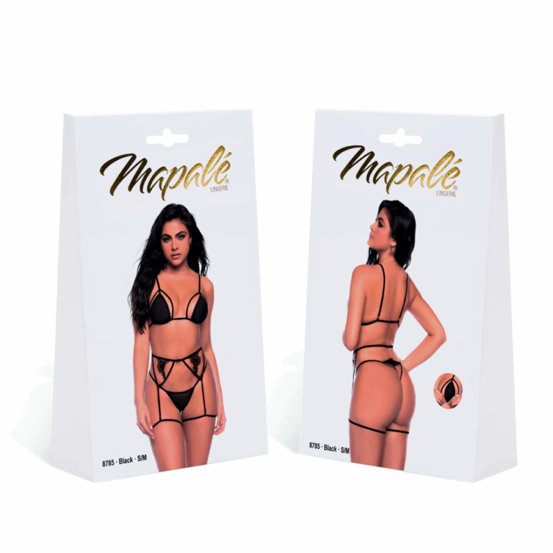 Drie-delige set - S/M - Zwart - Image 5